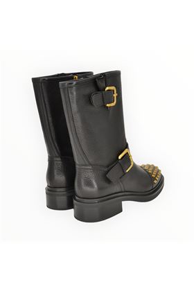 Biker donna in pelle colore nero. BRUNO PREMI | 5502-NERO